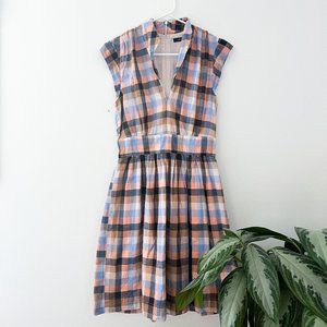 French Connection Gingham/Plaid Cotton Summer Dress Size 6